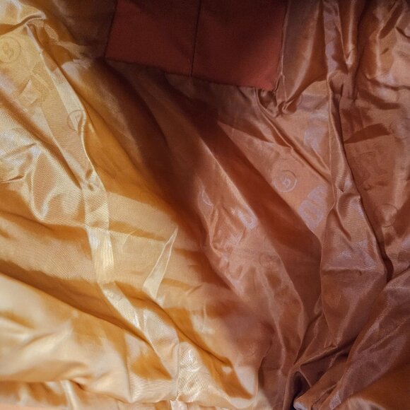 Body By Raven Tracy Camp puffer Burnt Orange Cropped Jacket Pullover Size S - Picture 4 of 10